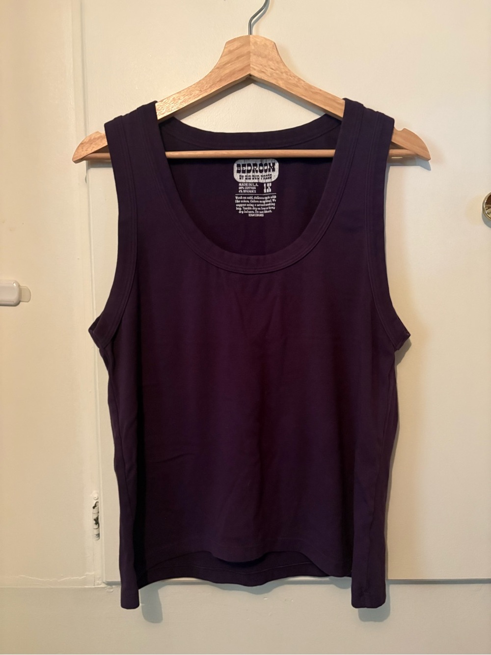 Big Bud Press Purple Scoop Neck Tank Top